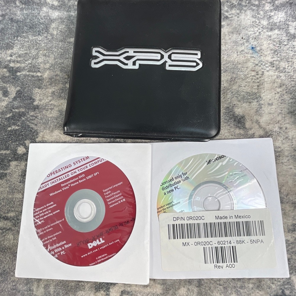 Dell‎ XPS Software CD Wallet Lot Windows Vista XP Pro Drivers Utilities Trend